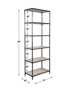 Baldwin Etagere, 2 CARTONS - versatile etagere to organize and elevate any room | Image 6 | InSTYLE Home & Rugs