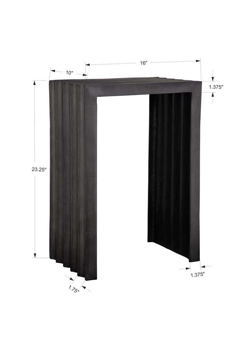 In The Groove Accent Table - small accent table with storage for a clutter-free space | Image 6 | InSTYLE Home & Rugs