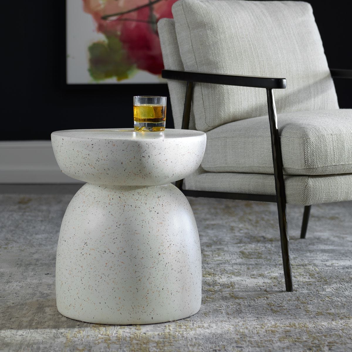 Inhale Accent Table - chic accent table for contemporary home interiors | Image 1 | InSTYLE Home & Rugs