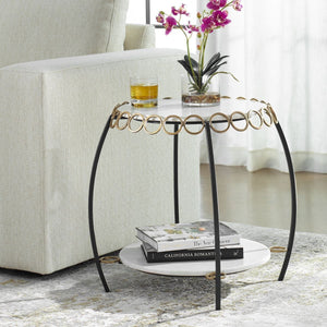 Chainlink Side Table - perfect for holding drinks, lamps, and other essentials | Image 1 | InSTYLE Home & Rugs