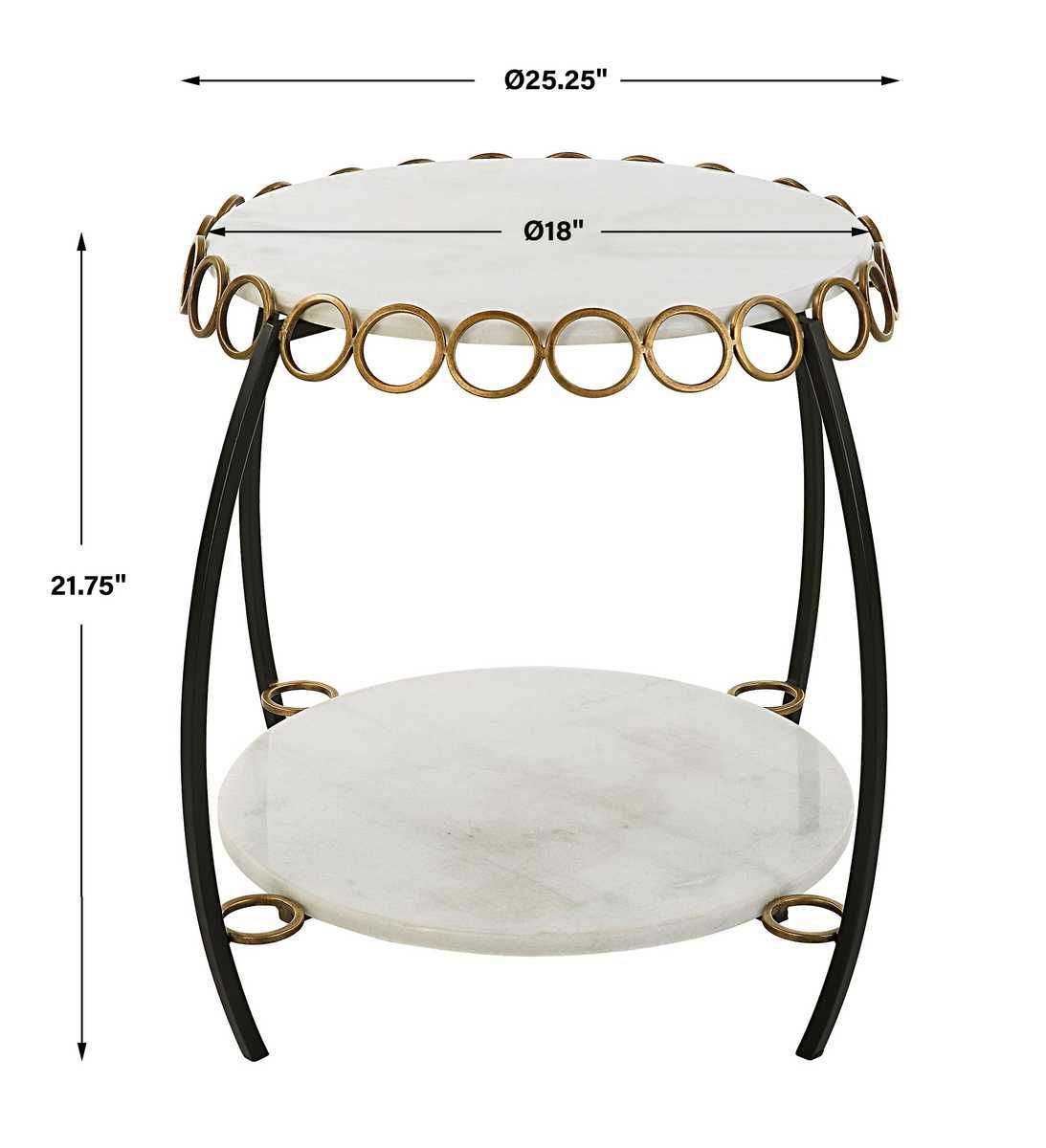 Chainlink Side Table - perfect for holding drinks, lamps, and other essentials | Image 8 | InSTYLE Home & Rugs