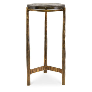 Eternity Outdoor Accent Table, Brass - chic accent table for contemporary home interiors | Image 2 | InSTYLE Home & Rugs