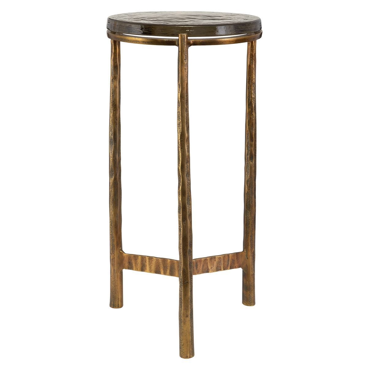 Eternity Outdoor Accent Table, Brass - chic accent table for contemporary home interiors | Image 3 | InSTYLE Home & Rugs