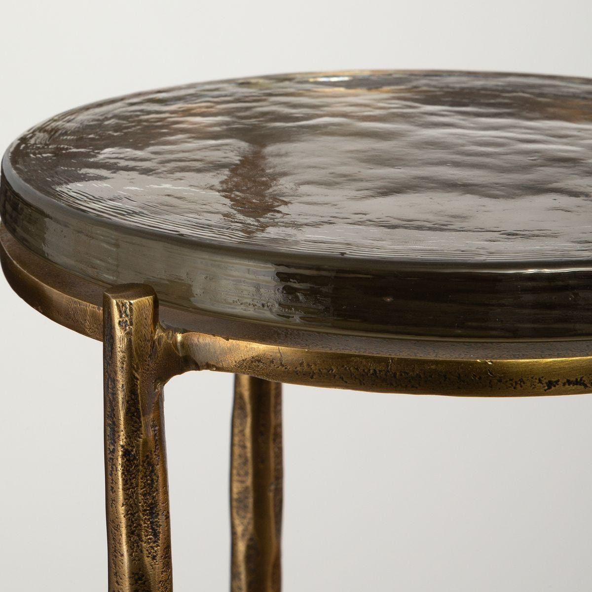 Eternity Outdoor Accent Table, Brass - chic accent table for contemporary home interiors | Image 4 | InSTYLE Home & Rugs