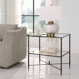 Henzler Lamp Table, Steel - elegant lamp tables for a cozy and stylish ambiance | Image 3 | InSTYLE Home & Rugs