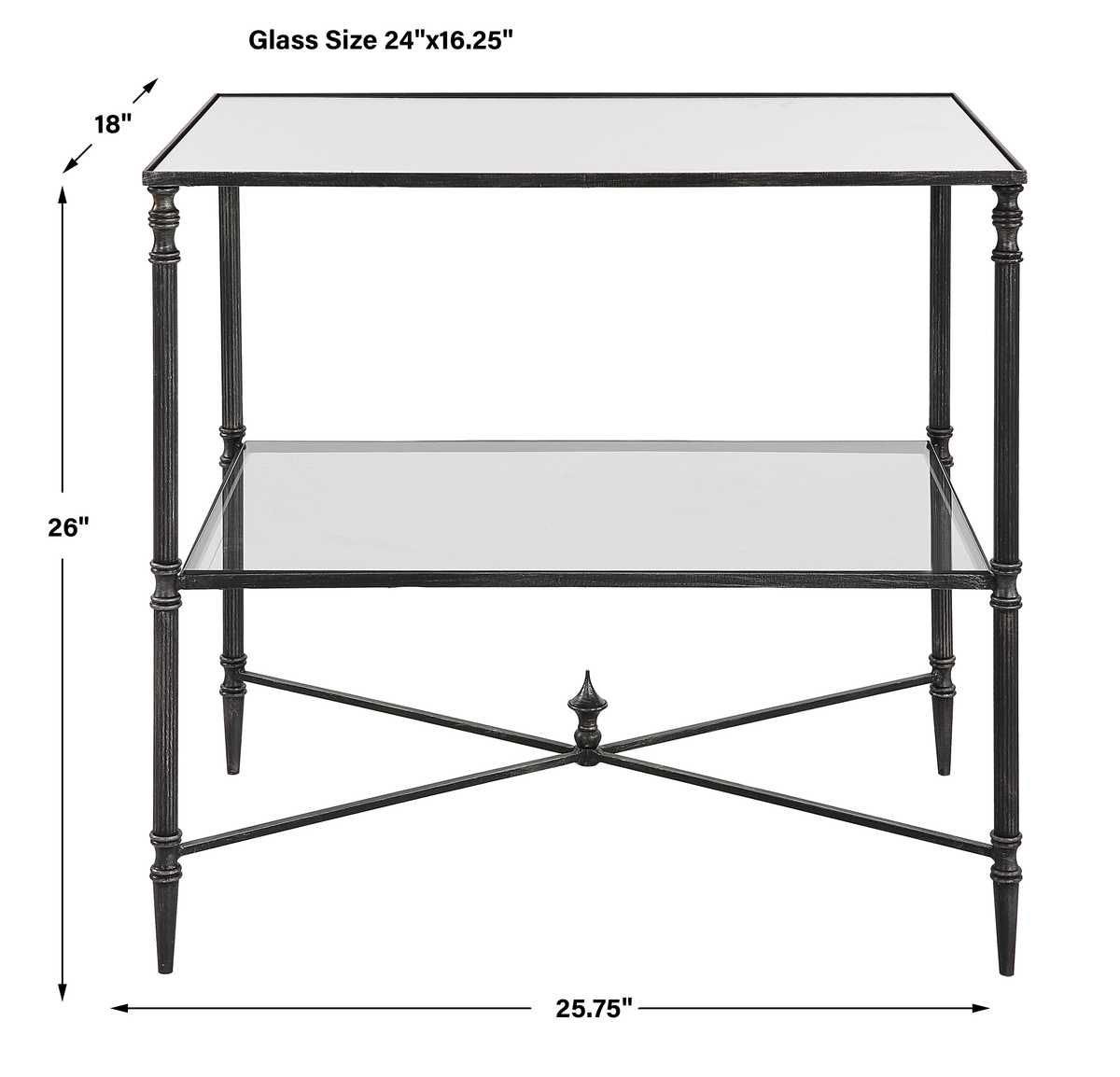 Henzler Lamp Table, Steel - elegant lamp tables for a cozy and stylish ambiance | Image 7 | InSTYLE Home & Rugs