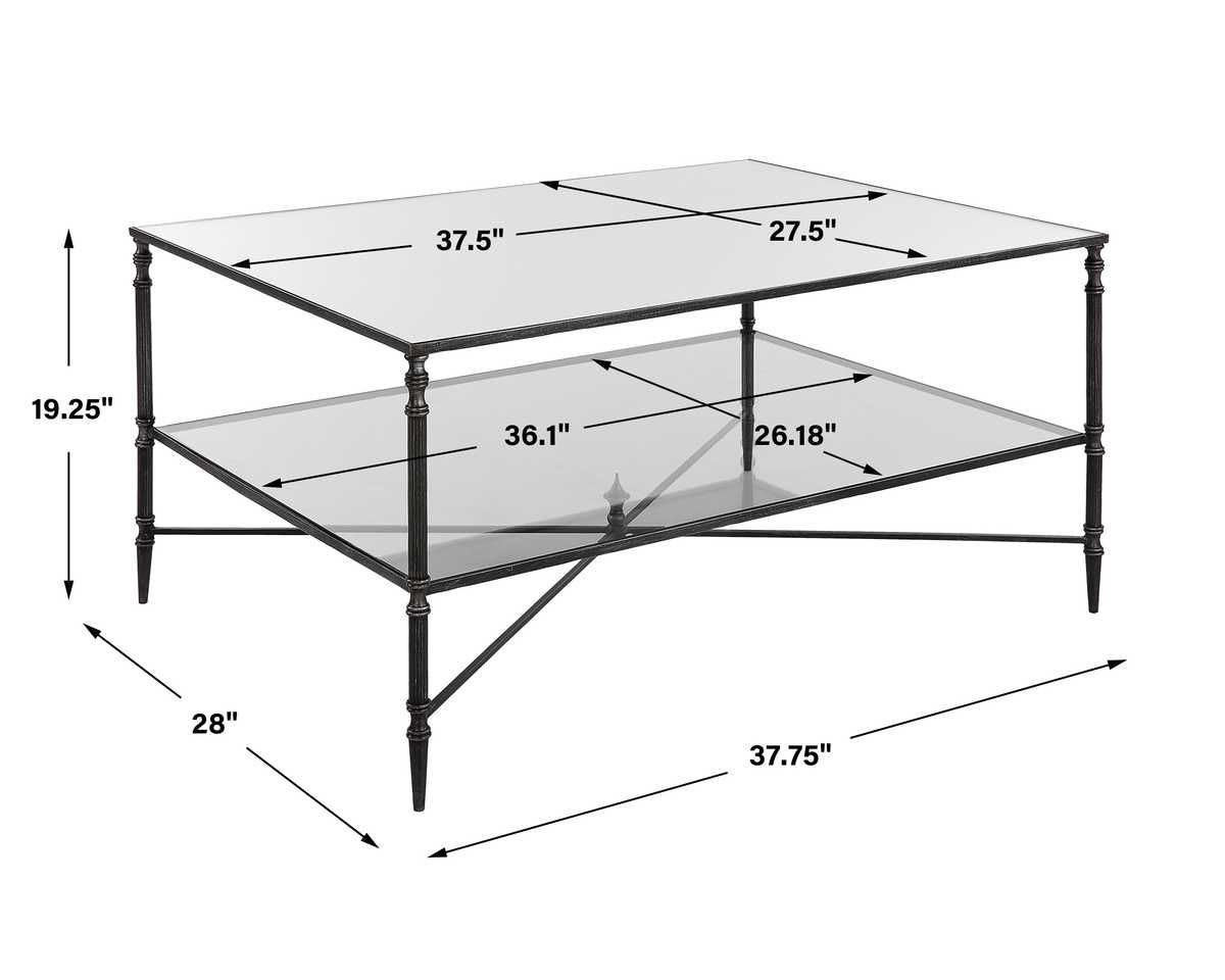 Henzler Coffee Table, Steel - stylish tables for living rooms | Image 7 | InSTYLE Home & Rugs