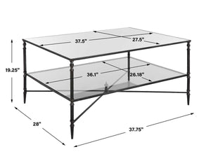 Henzler Coffee Table, Steel - stylish tables for living rooms | Image 7 | InSTYLE Home & Rugs