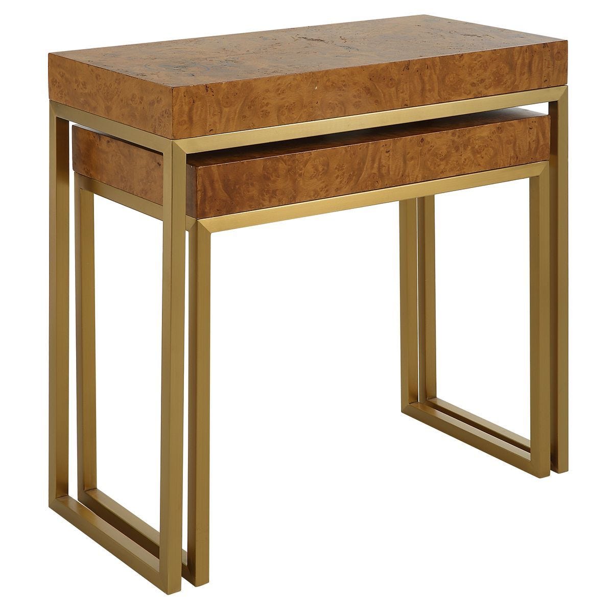 Burl-esque Nesting Tables, S/2 - contemporary end table for sofas | Image 4 | InSTYLE Home & Rugs