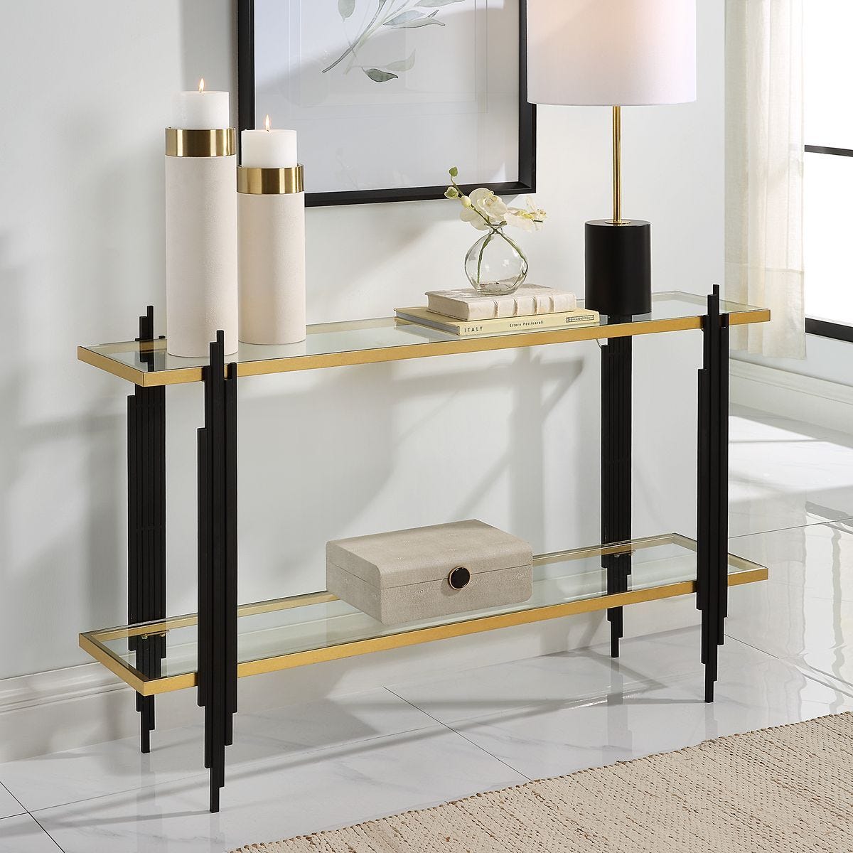 Empire Console Table - elegant console table for modern living room decor | Image 3 | InSTYLE Home & Rugs