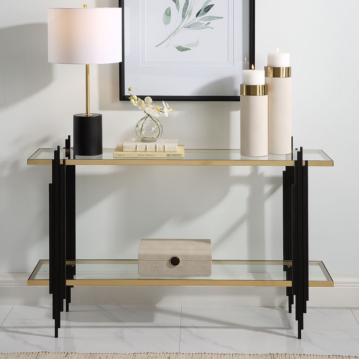 Empire Console Table - elegant console table for modern living room decor | Image 1 | InSTYLE Home & Rugs