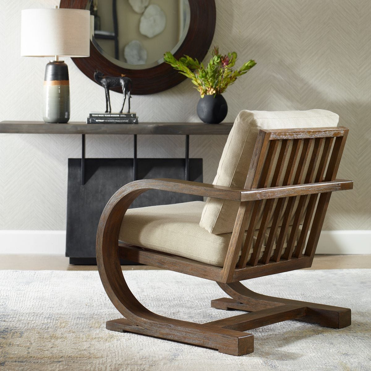 Bedrich Accent Chair - compact accent chair for adding personality to any room | Image 3 | InSTYLE Home & Rugs