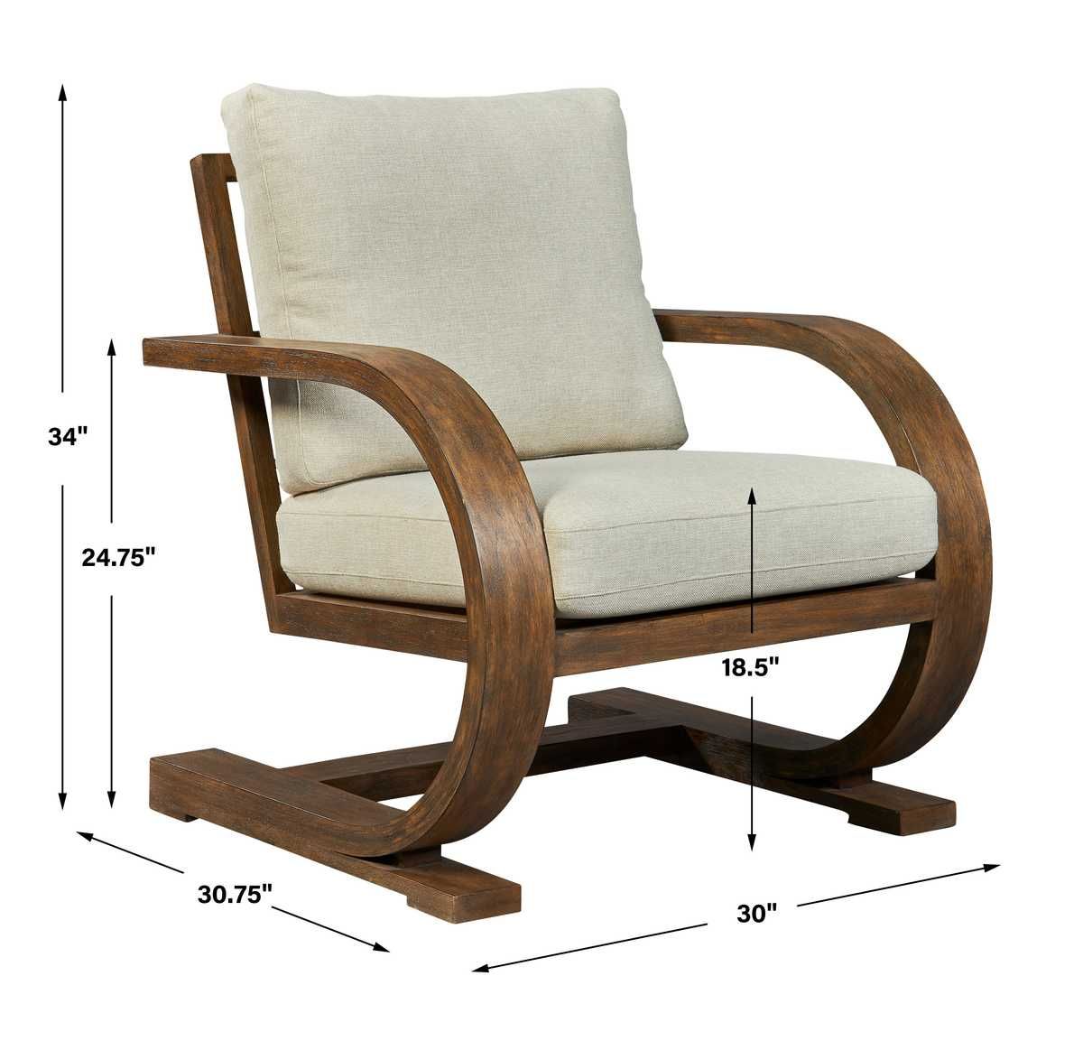 Bedrich Accent Chair - compact accent chair for adding personality to any room | Image 9 | InSTYLE Home & Rugs