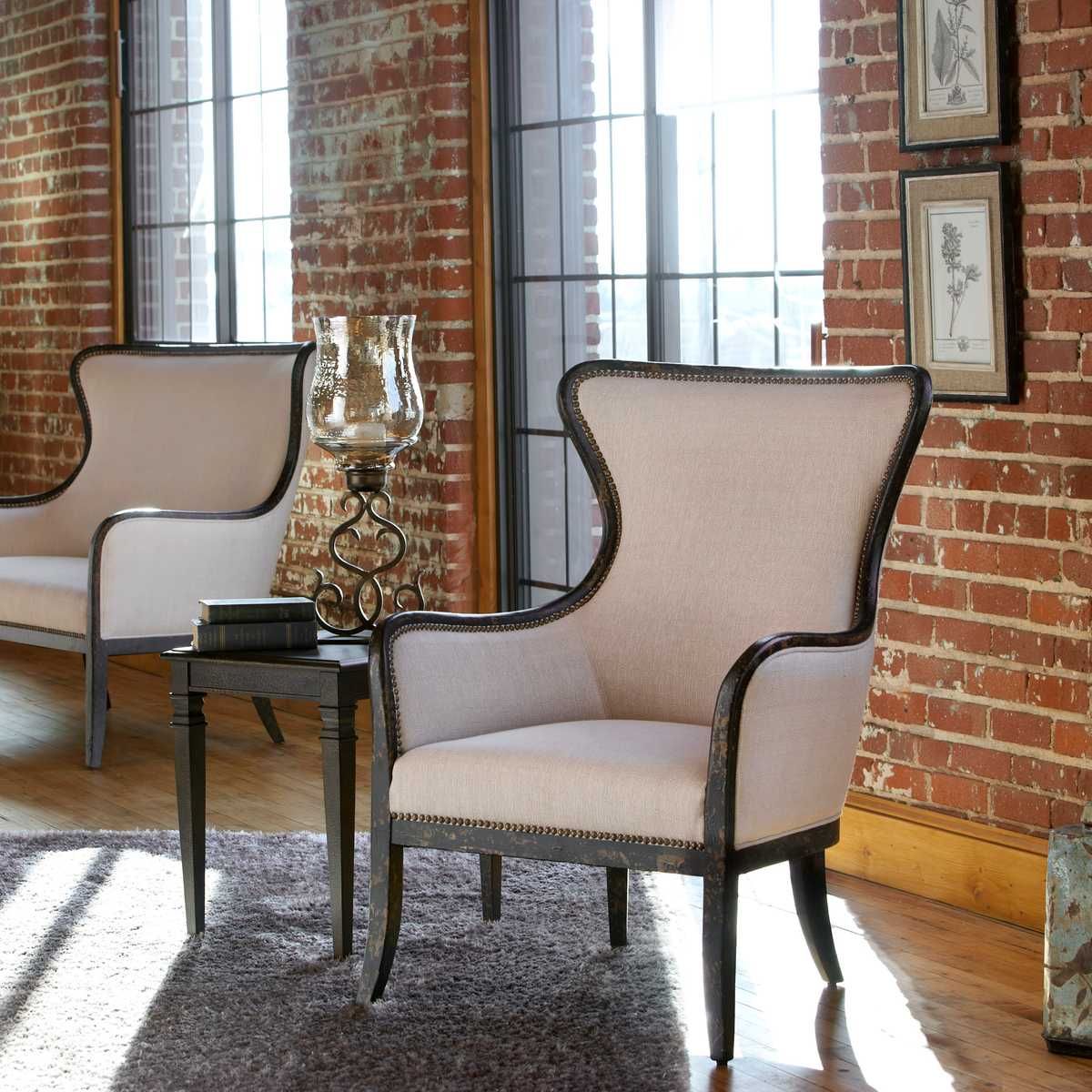 Sandy Wing Chair - durable construction for long-lasting use | Image 6 | InSTYLE Home & Rugs