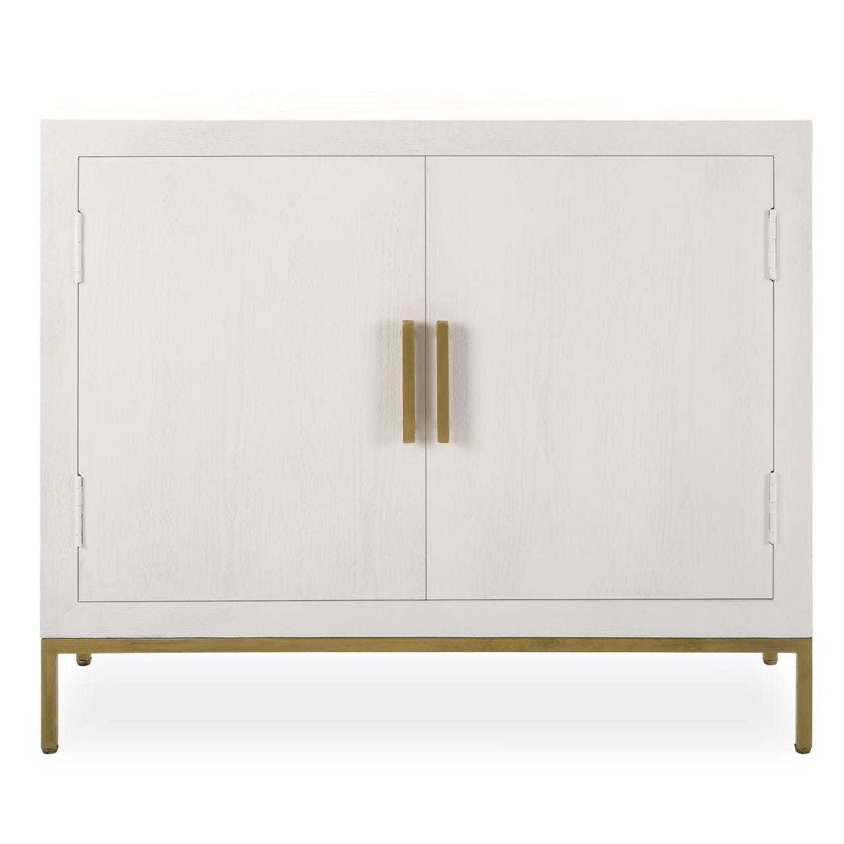 Front Range 2 Door Cabinet, White - stylish bar carts for entertaining | Image 1 | InSTYLE Home & Rugs