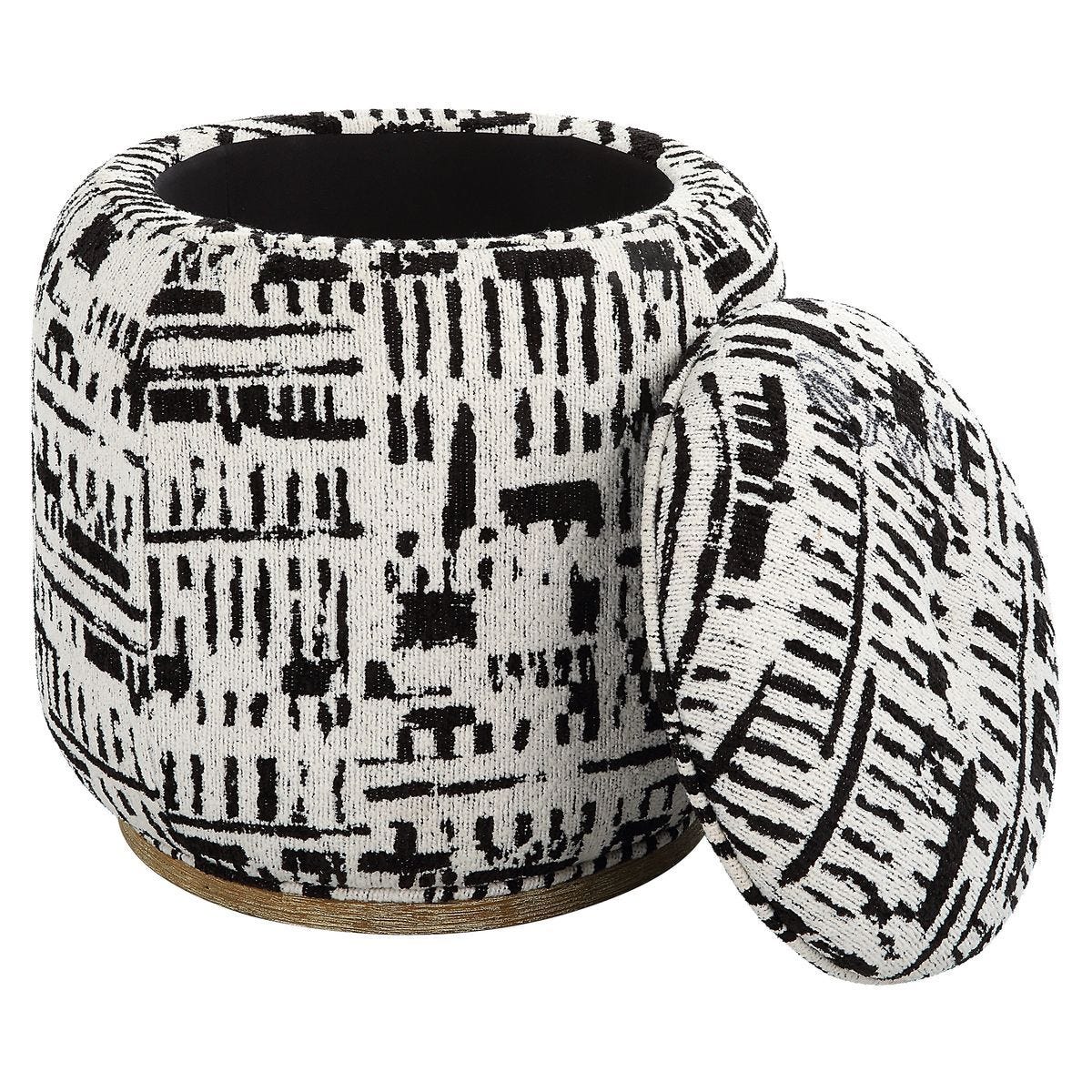 Dialogue Ottoman, Black - perfect footrests with style | Image 5 | InSTYLE Home & Rugs