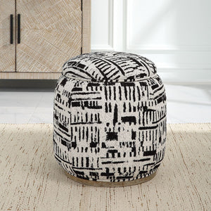 Dialogue Ottoman, Black - perfect footrests with style | Image 1 | InSTYLE Home & Rugs