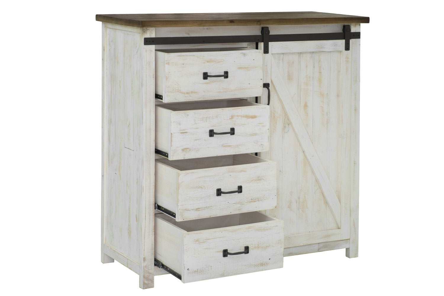 Provence 4 Drawer Chest With 1 Door - durable drawer with smooth glide mechanism for daily use | Image 1 | InSTYLE Home & Rugs