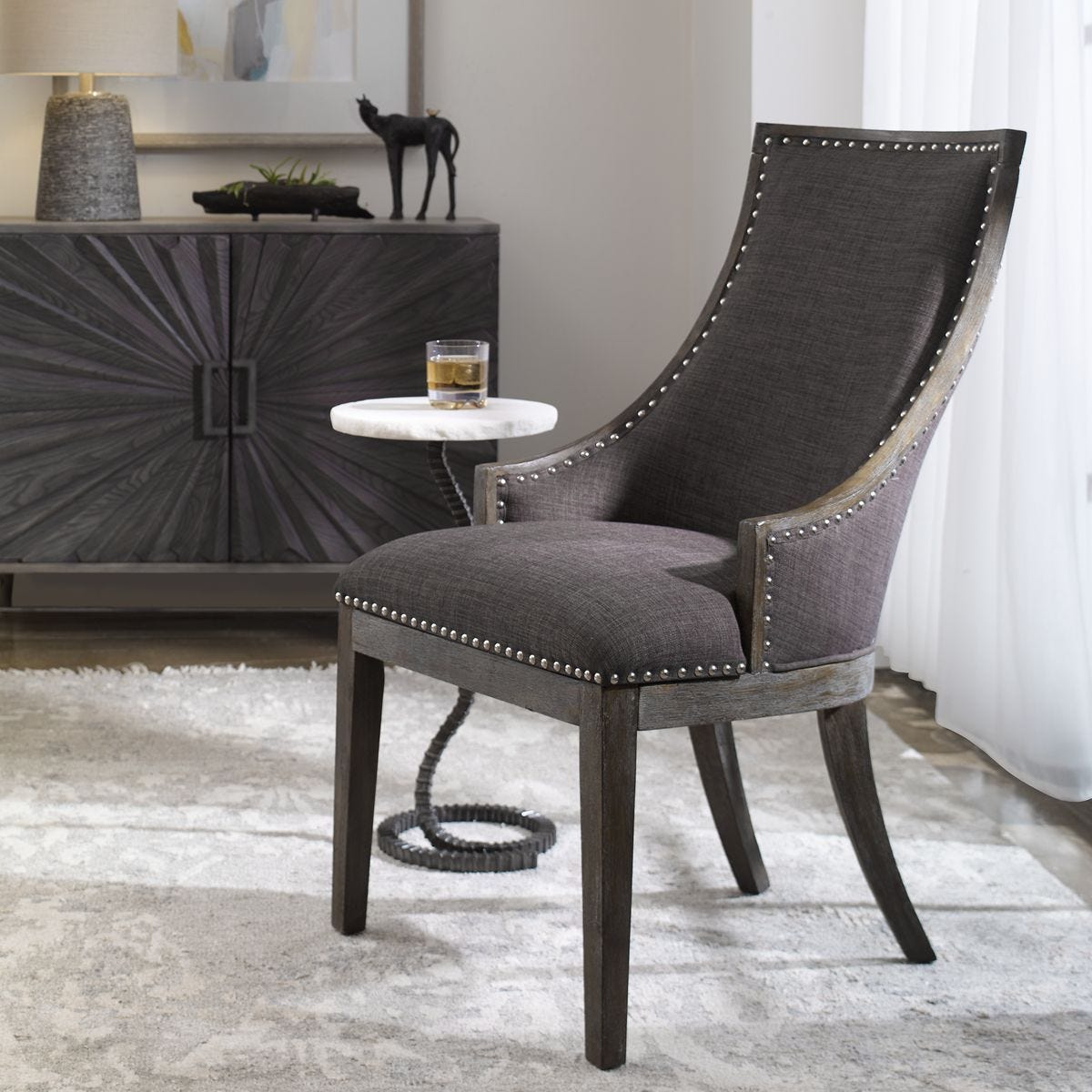 Aidrian Accent Chair - compact accent chair for adding personality to any room | Image 1 | InSTYLE Home & Rugs