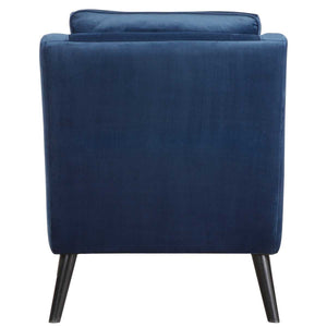 O'Brien Armchair, Blue - upholstered armchair with padded comfort | Image 3 | InSTYLE Home & Rugs