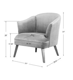 Conroy Accent Chair - modern accent chair with comfortable cushioning and sleek design | Image 8 | InSTYLE Home & Rugs