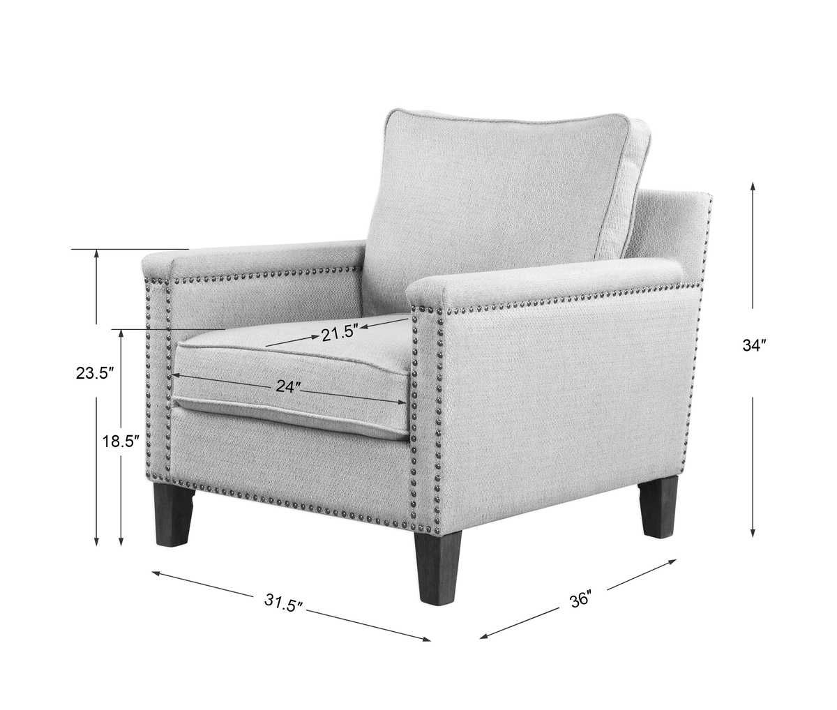 Charlotta Accent Chair - stylish accent chair to elevate your living room decor | Image 8 | InSTYLE Home & Rugs