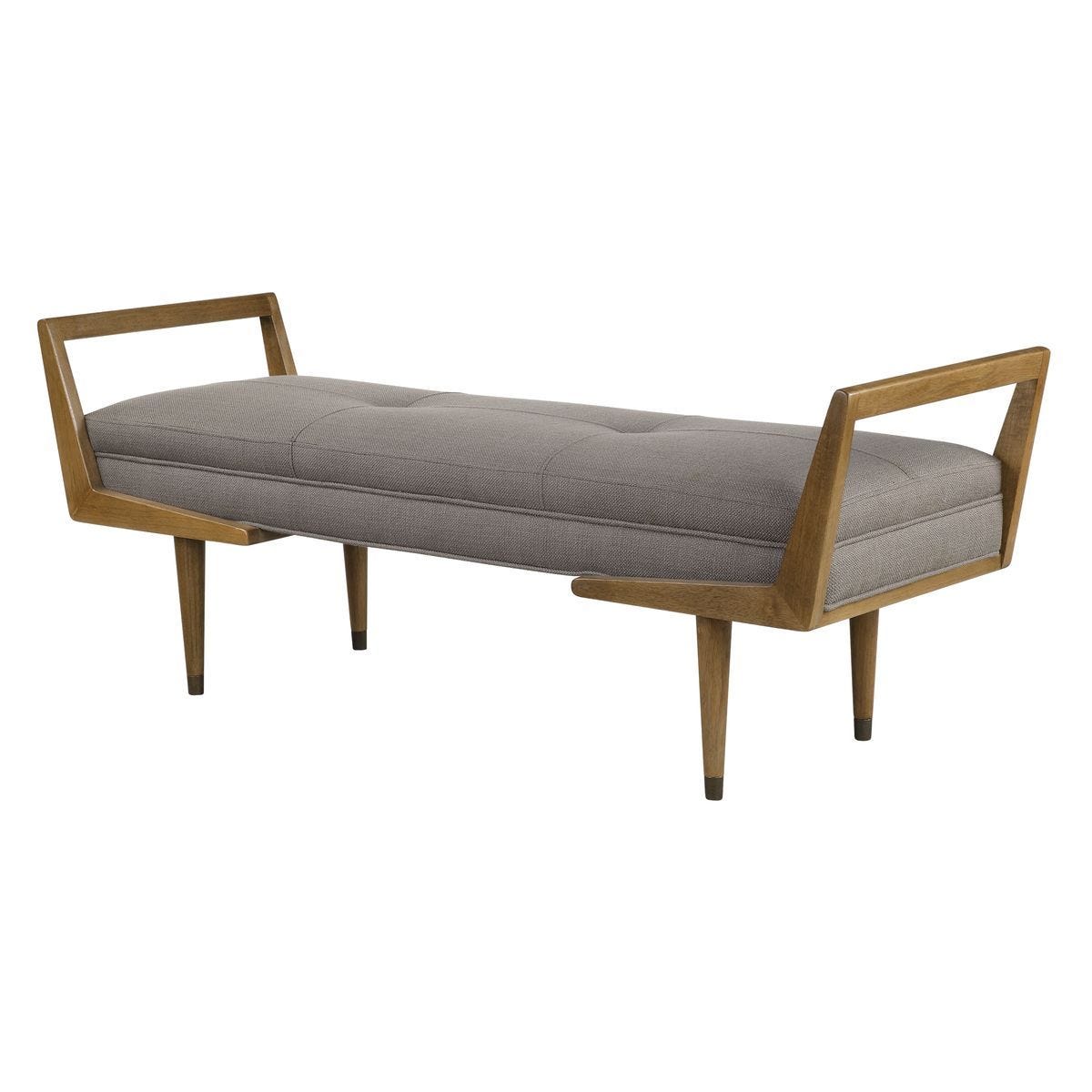 Waylon Bench, Taupe Gray - durable bench with modern style | Image 3 | InSTYLE Home & Rugs