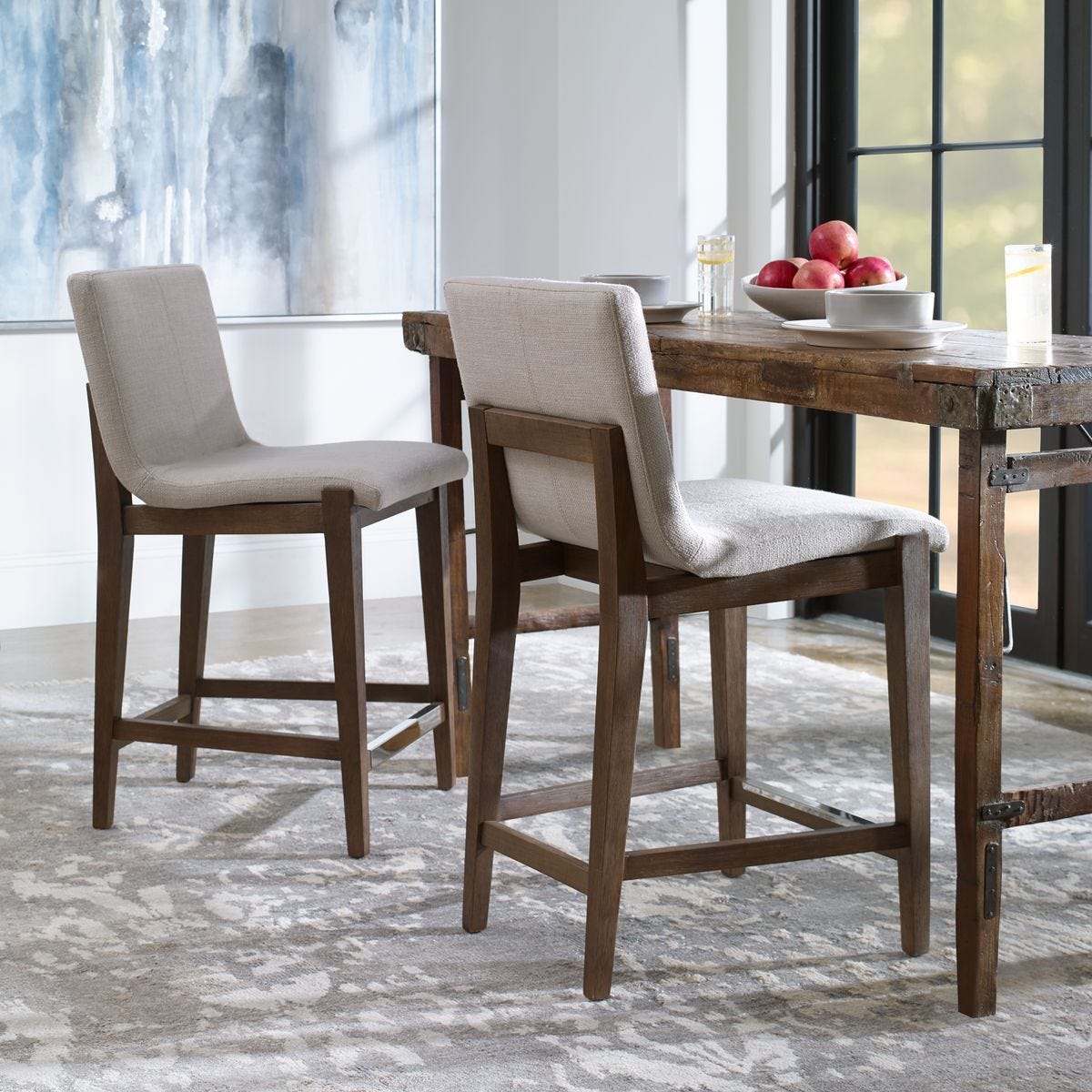 Klemens Counter Stool, Natural - perfect for modern counters | Image 5 | InSTYLE Home & Rugs