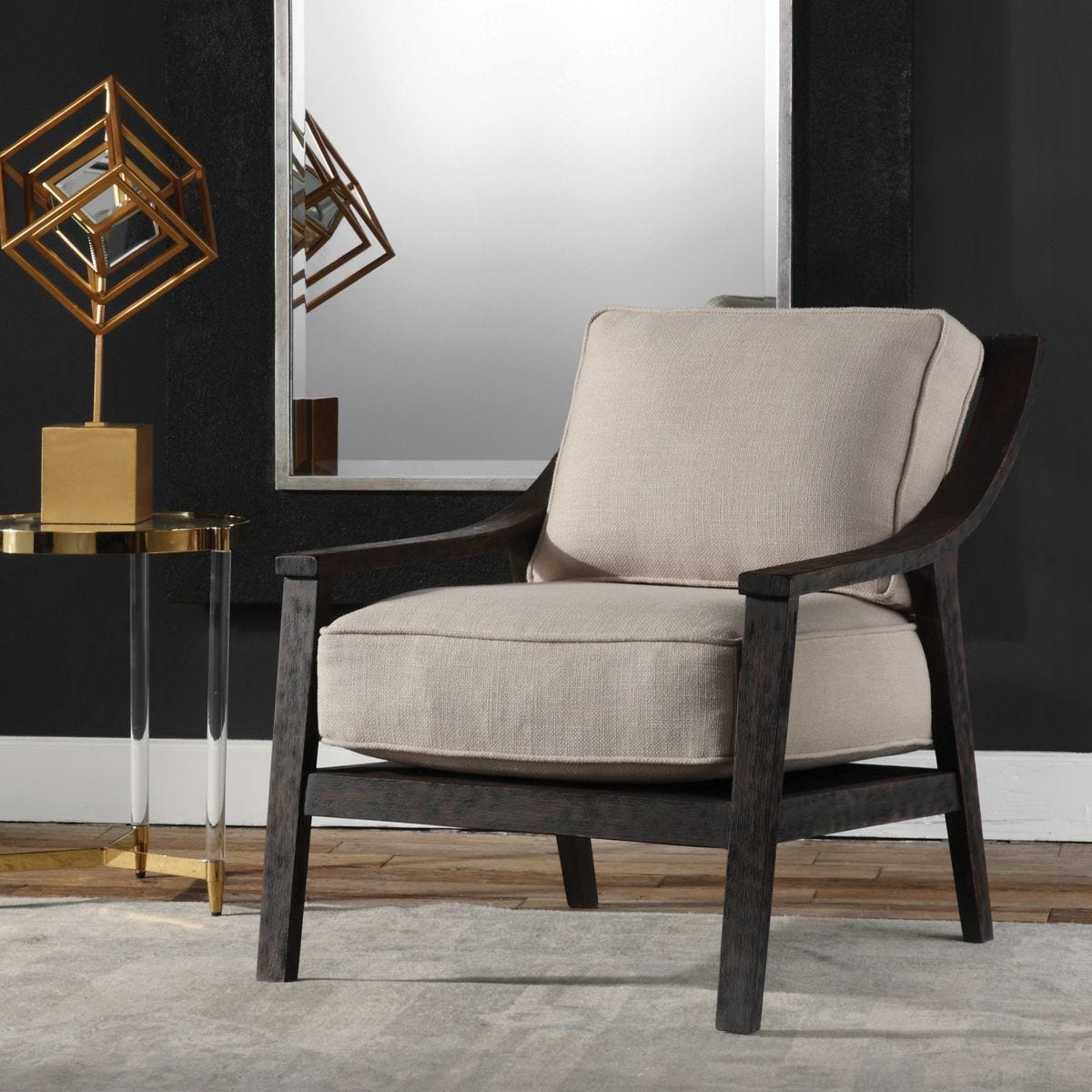Lyle Accent Chair - modern accent chair with comfortable cushioning and sleek design | Image 8 | InSTYLE Home & Rugs