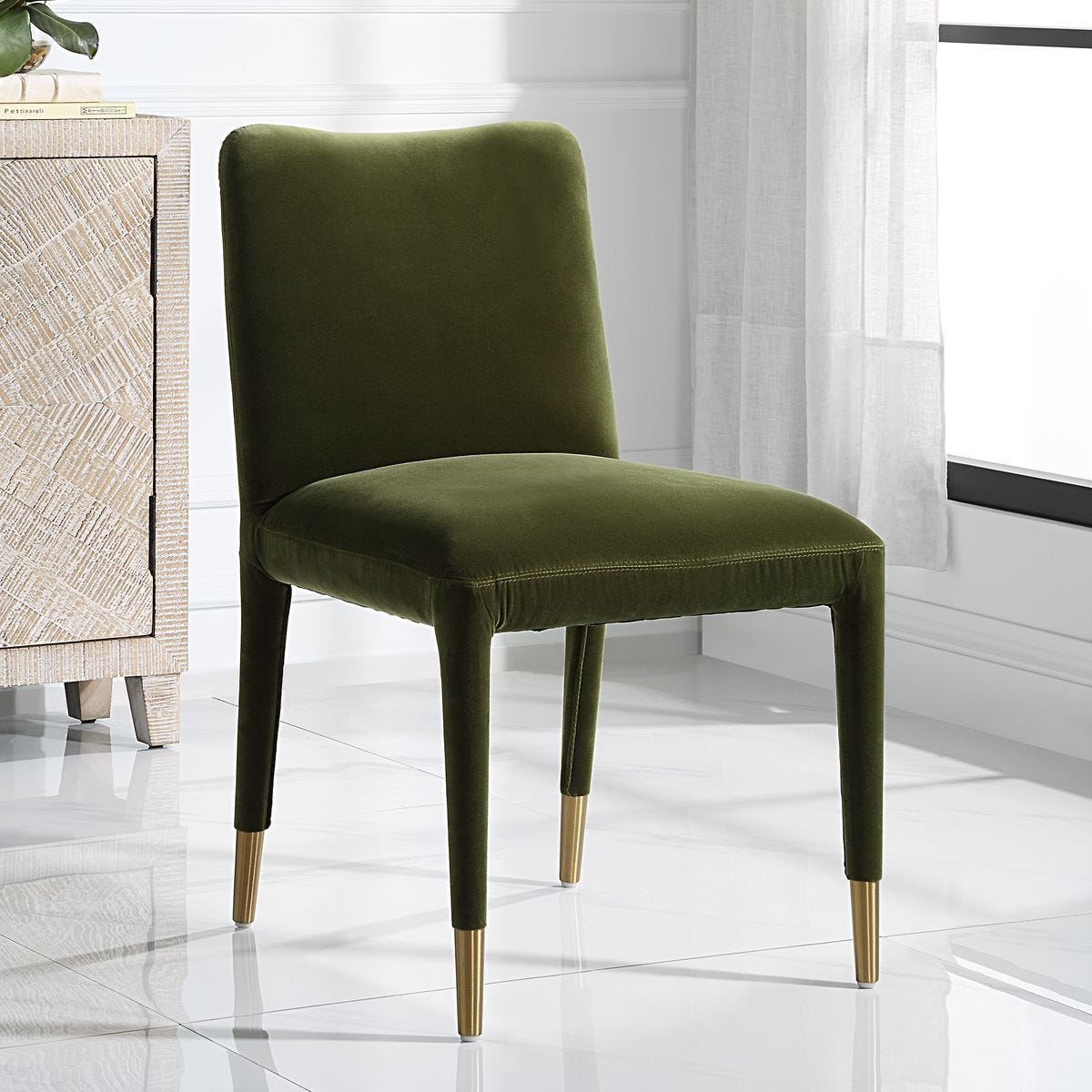 Conifer Dining Chair, Moss, 2 Per Box, Priced Each - stylish chairs for any table | Image 3 | InSTYLE Home & Rugs