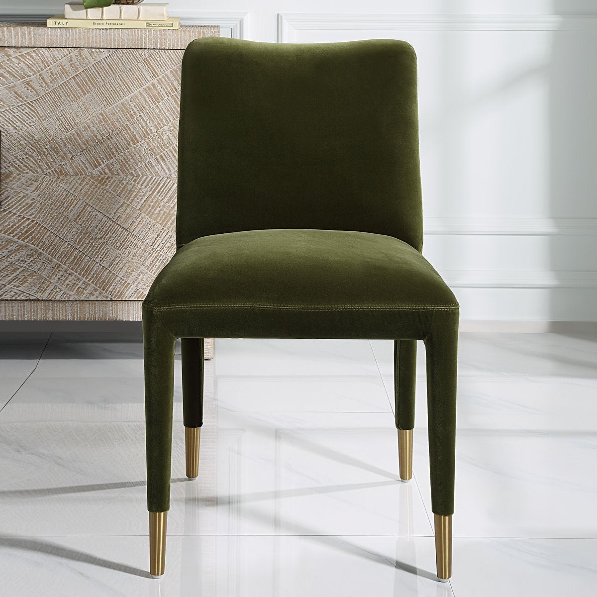 Conifer Dining Chair, Moss, 2 Per Box, Priced Each - stylish chairs for any table | Image 1 | InSTYLE Home & Rugs