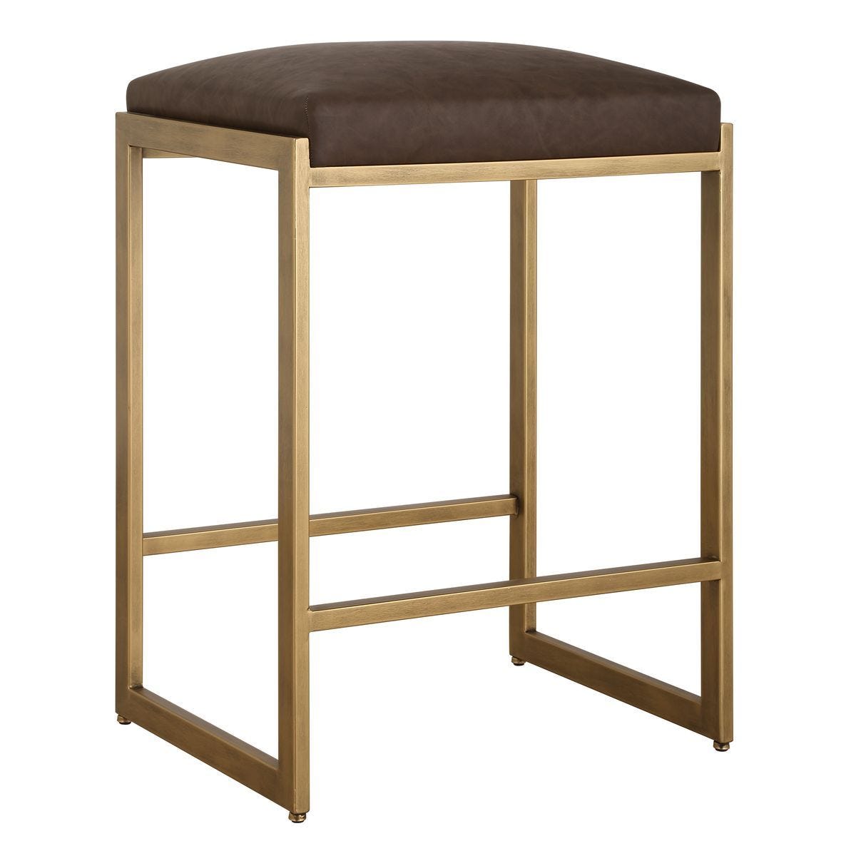 Atticus Counter Stool, Gold - ergonomic design for comfort | Image 3 | InSTYLE Home & Rugs
