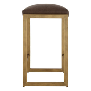 Atticus Counter Stool, Gold - ergonomic design for comfort | Image 4 | InSTYLE Home & Rugs
