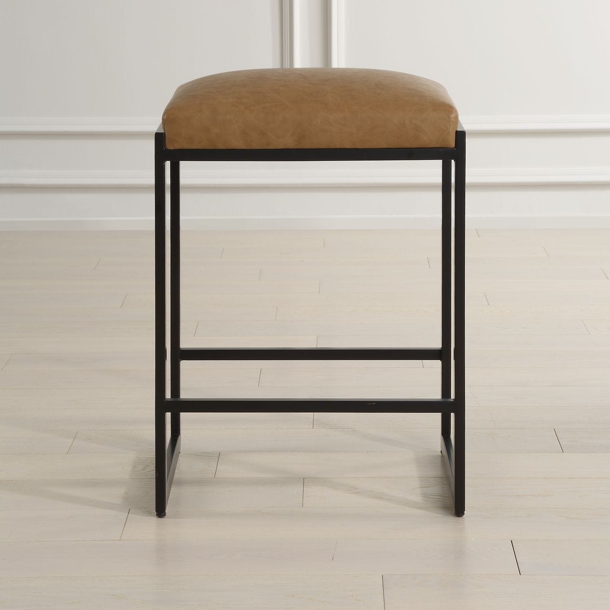 Atticus Counter Stool, Black - ergonomic design for comfort | Image 3 | InSTYLE Home & Rugs