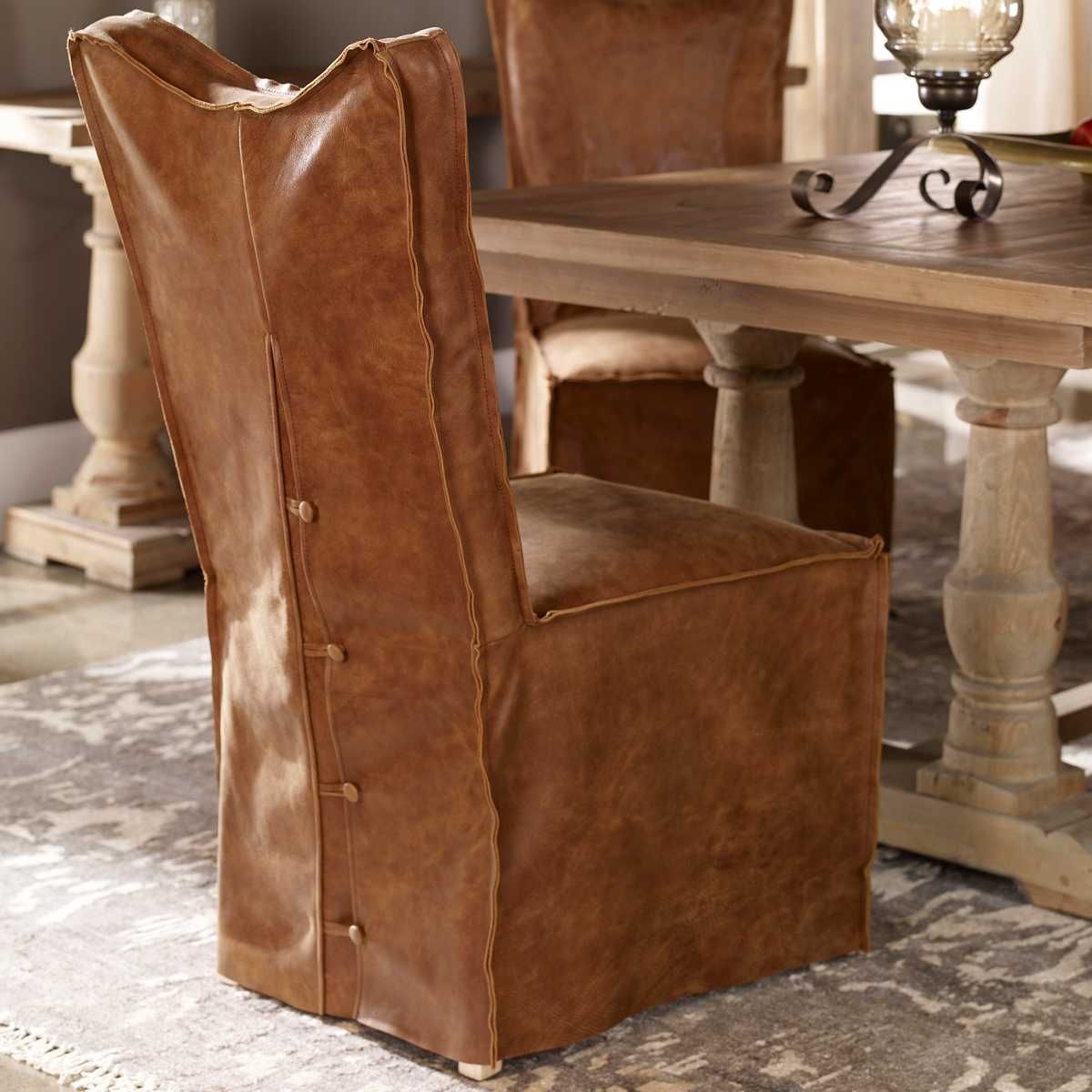 Delroy Armless Chair, Cognac, 2 Per Box, Priced Each - comfortable seating for dining and office spaces | Image 8 | InSTYLE Home & Rugs