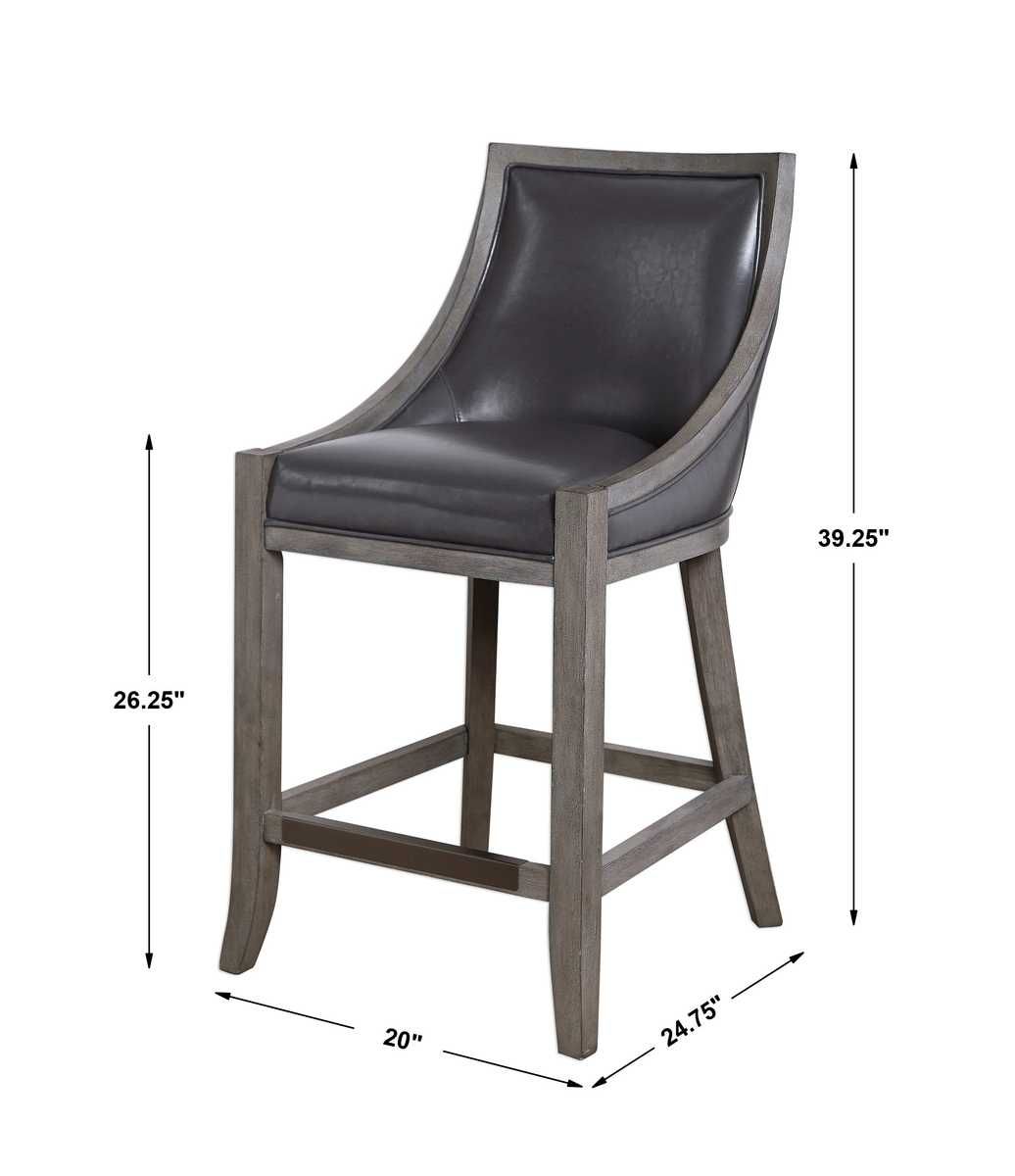Elowen Counter Stool - ergonomic design for comfort | Image 9 | InSTYLE Home & Rugs