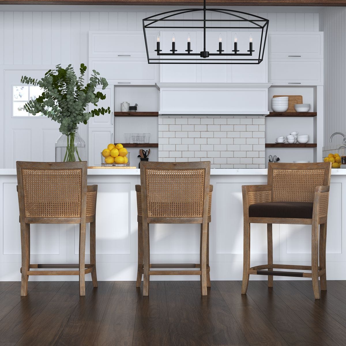 Encore Counter Stool, Gray - sleek stools for kitchen bars | Image 1 | InSTYLE Home & Rugs