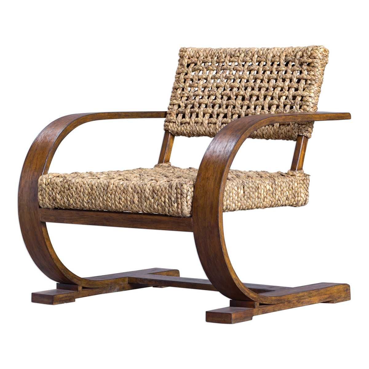 Rehema Accent Chair, Pecan - compact accent chair for adding personality to any room | Image 6 | InSTYLE Home & Rugs