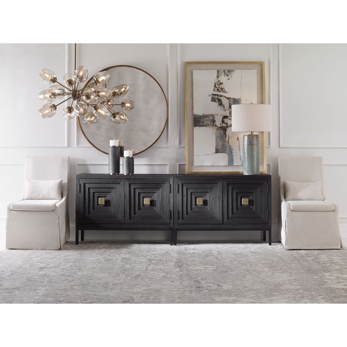 Coley Armless Chair, Linen - comfortable seating for dining and office spaces | Image 7 | InSTYLE Home & Rugs