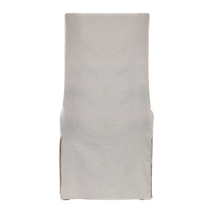 Coley Armless Chair, Linen - comfortable seating for dining and office spaces | Image 3 | InSTYLE Home & Rugs