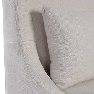 Coley Armless Chair, Linen - comfortable seating for dining and office spaces | Image 5 | InSTYLE Home & Rugs