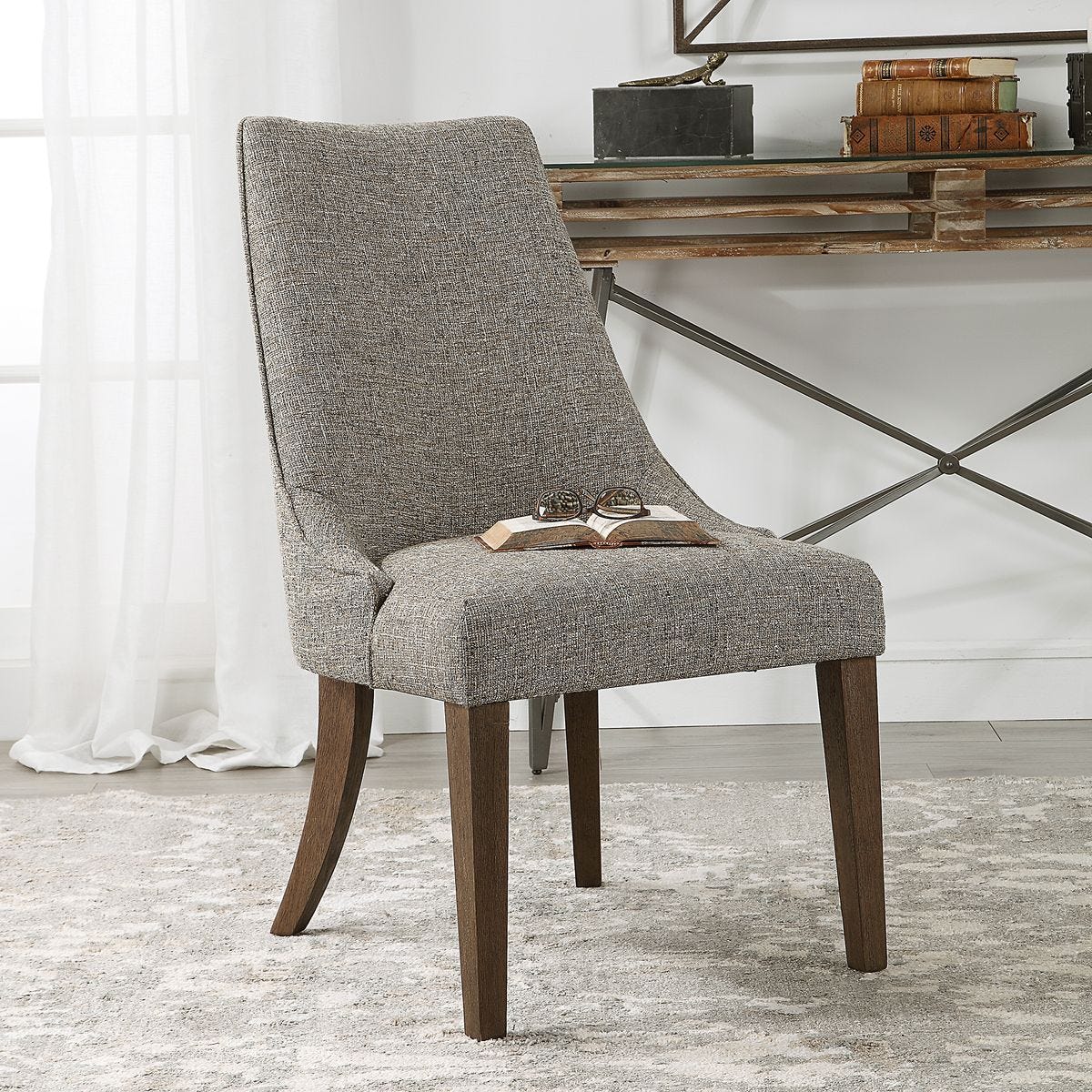 Daxton Armless Chair - comfortable seating for dining and office spaces | Image 6 | InSTYLE Home & Rugs