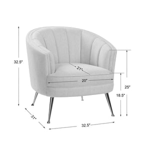 Janie Accent Chair - modern accent chair with comfortable cushioning and sleek design | Image 8 | InSTYLE Home & Rugs