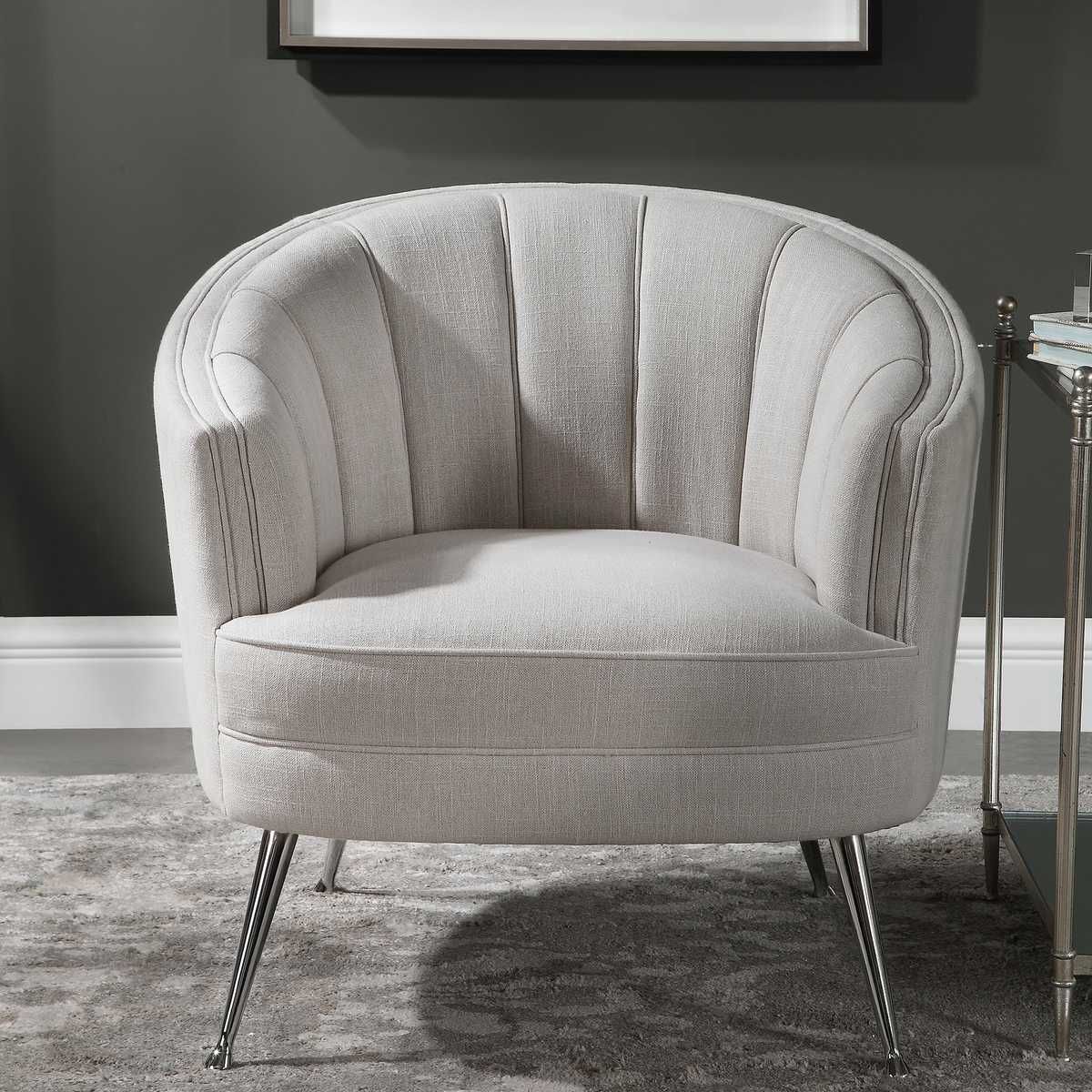Janie Accent Chair - modern accent chair with comfortable cushioning and sleek design | Image 4 | InSTYLE Home & Rugs