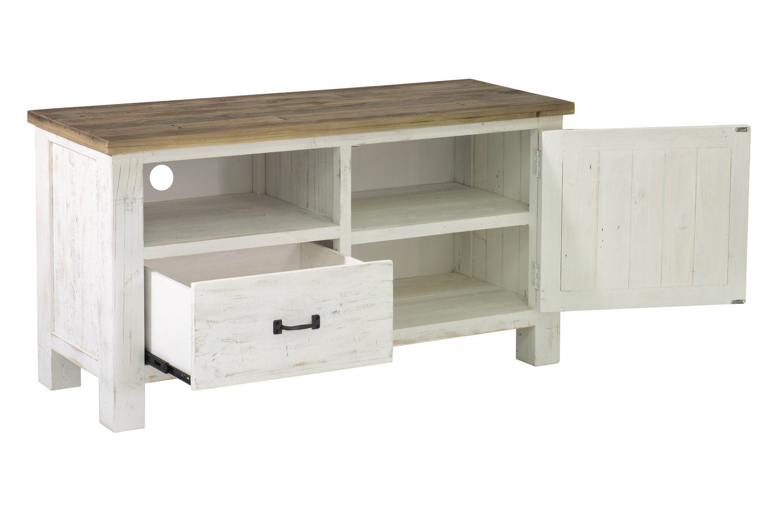 Provence Small Media Unit - compact media unit for small spaces with a stylish design | Image 6 | InSTYLE Home & Rugs
