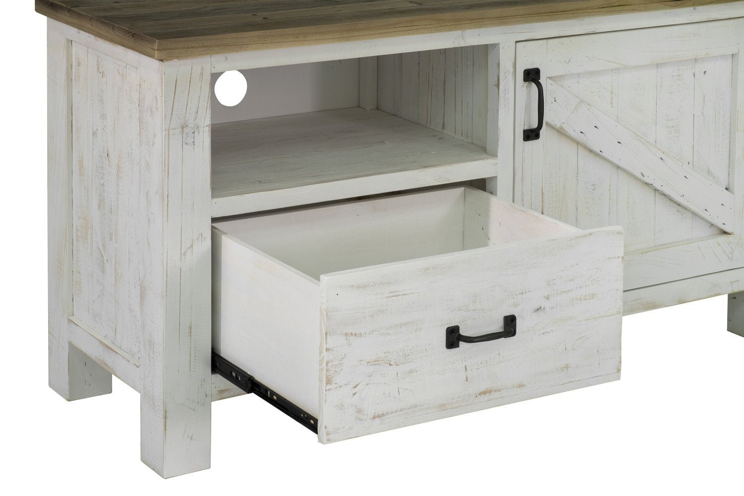 Provence Small Media Unit - compact media unit for small spaces with a stylish design | Image 7 | InSTYLE Home & Rugs