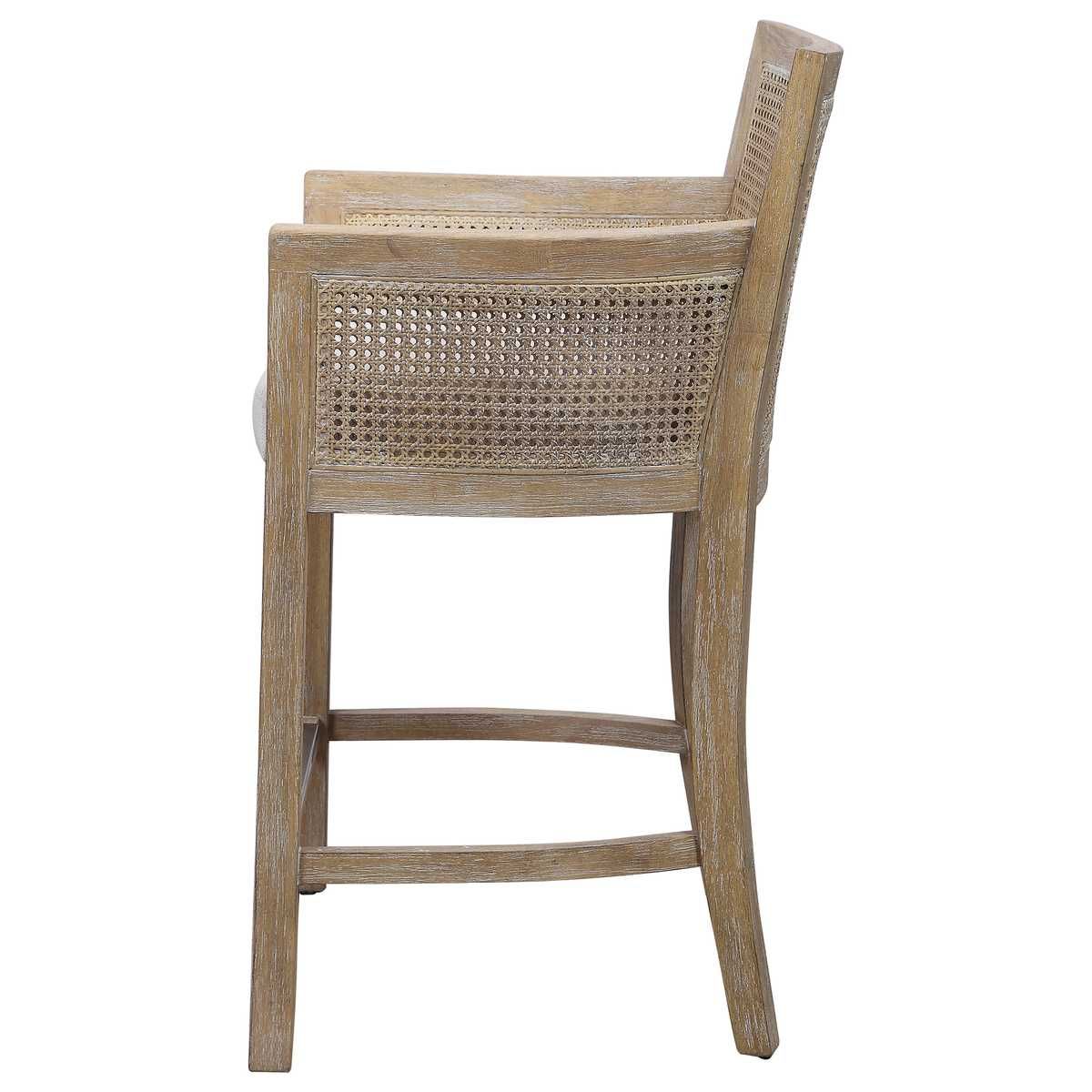 Encore Counter Stool, Natural - sleek stools for kitchen bars | Image 3 | InSTYLE Home & Rugs