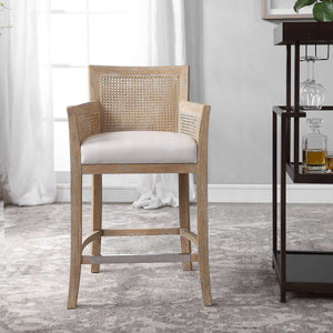 Encore Counter Stool, Natural - sleek stools for kitchen bars | Image 7 | InSTYLE Home & Rugs