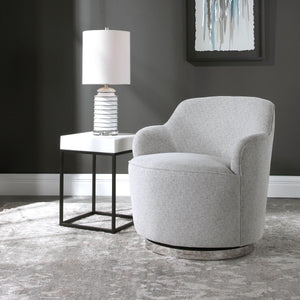 Hobart Swivel Chair - durable construction for long-lasting use | Image 3 | InSTYLE Home & Rugs