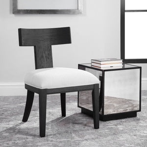 Idris Armless Chair, Charcoal - comfortable seating for dining and office spaces | Image 8 | InSTYLE Home & Rugs